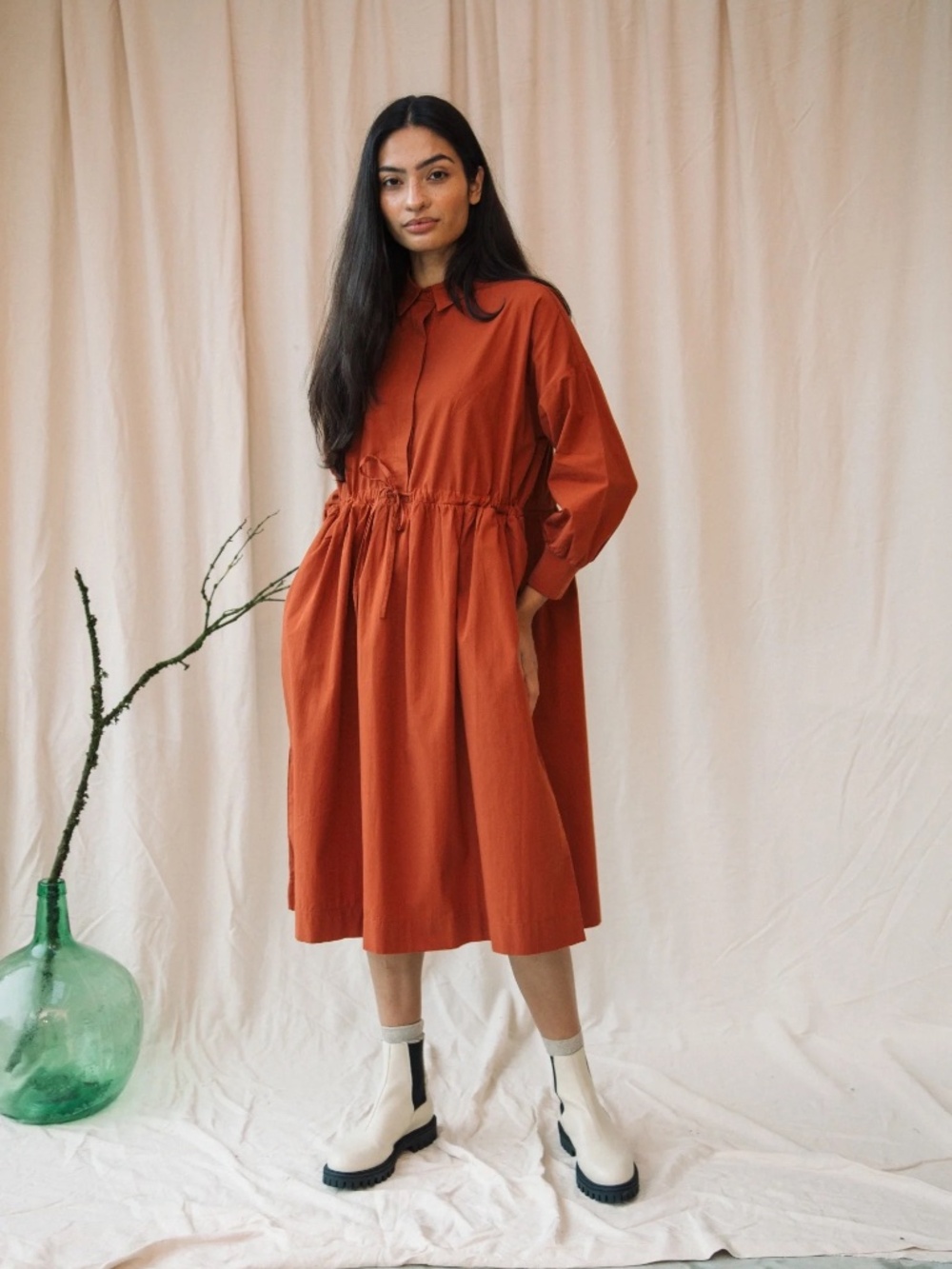 Beaumont Organic organic poplin dress